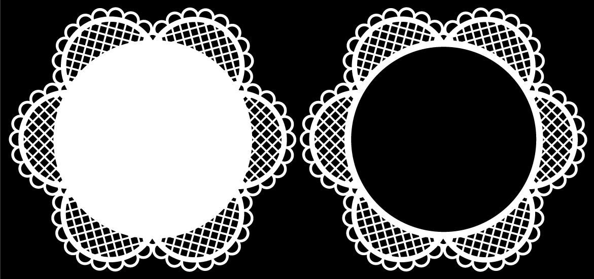 Lace Circle Frames 1 - Free Cut File