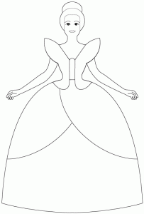 Free Free Princess Dress Outline Svg 709 SVG PNG EPS DXF File